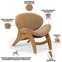 Ver imagem 7 de Kit 2 Poltronas Decorativa Orgânica Sala Living Kadosh L02 Bouclê Mostarda