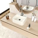 Ver imagem 1 de Cuba Pia para Banheiro Quadrada 32cm Ágata C08 Bege - Mpozenato