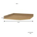 Ver imagem 2 de Tampo Obliquo para Balcão de Canto 75cm Ditália