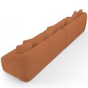 Ver imagem 7 de Sofá 5 Lugares para Sala de Estar Living 394cm Arlo F04 Bouclê Terracota Tc-10051 - Lyam Decor