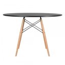 Ver imagem 3 de Mesa de Jantar Redonda Eames Eiffel 100cm Preta