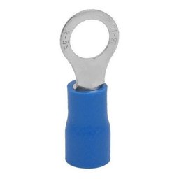 200un Terminal Anel Rv2-5 Azul Pré Isolado 1,5mm - 2,5mm - 2