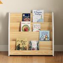 Ver imagem 2 de Livreiro de Chão Madeira 4 Nichos Branco Natural Bruno Idimex