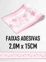 Ver imagem 5 de Faixa Decorativa Adesiva (autocolante) - Arabesco Rosa