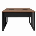 Ver imagem 3 de Mesa Plataforma Dupla para Escritório Home Office 120x120cm VRA1214 Cor Sevilha/Preto - Web Office