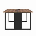 Ver imagem 2 de Estação de Trabalho Dupla para Escritório 120x120cm VRA1214 Sevilha/Preto - Gebb Work