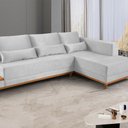 Ver imagem 3 de Sofá de Canto 4 Lugares com Chaise M-174 Estofados Martins Cinza