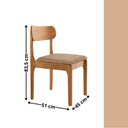Ver imagem 4 de Conjunto de Mesa de Jantar Tampo 180cm Laqueado Canto Moeda 6 Cadeiras Bellini Off White/Linho Palha/Imbuia Marrom/Cinamomo/Laq