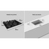 Cooktop 4 Bocas Preto com Mesa de Vidro e Tripla Chama Dako Supreme Bivolt - 4
