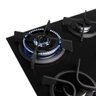 Cooktop 4 Bocas Preto com Mesa de Vidro e Tripla Chama Dako Supreme Bivolt - 5