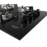 Cooktop 4 Bocas Preto com Mesa de Vidro e Tripla Chama Dako Supreme Bivolt - 6