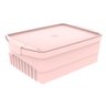 Caixa Organizadora 8l Code Crippa Himalaia Rosa com Tampa e Travas Laterais Empilhável - 2