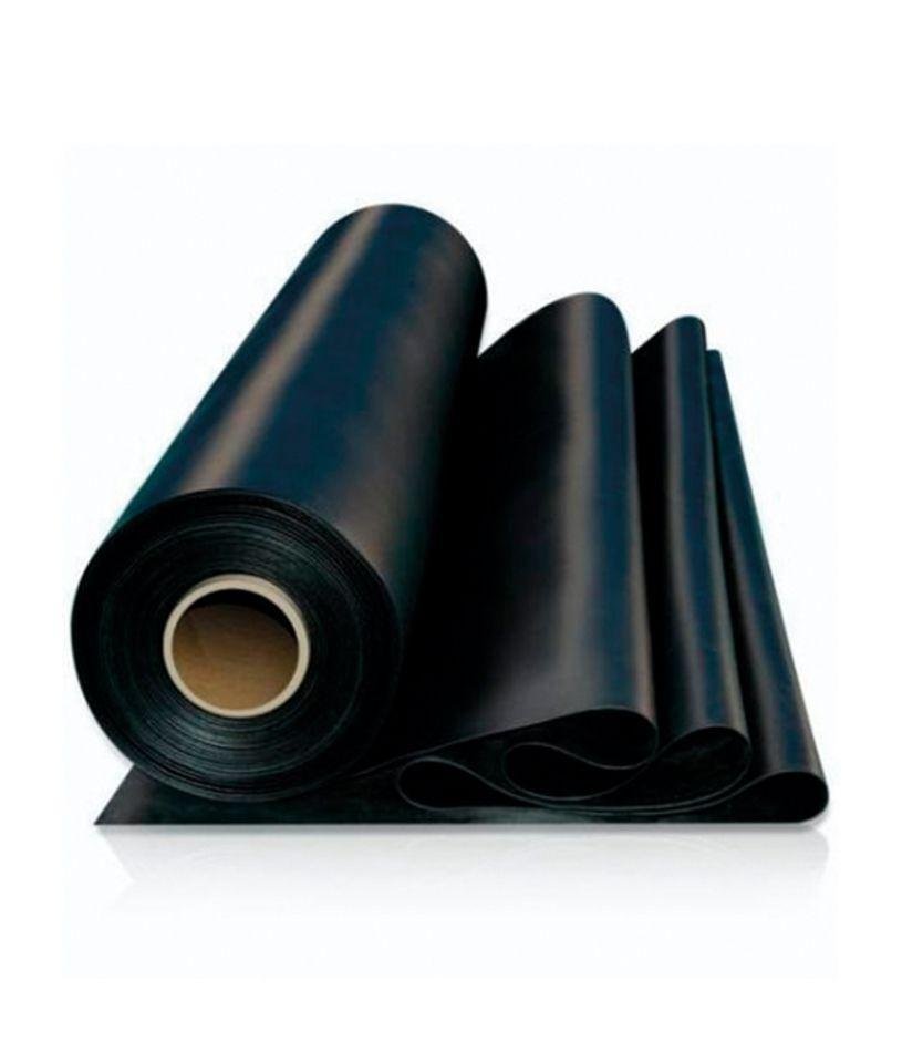 Piso de Borracha Liso Elite 1mm 1m X 13m Preto