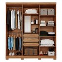 Ver imagem 4 de Guarda Roupa Maya 6 Portas 3 Gavetas Flex Espelho Interno MDF