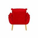 Ver imagem 7 de Kit 2 Poltronas Decorativa Estofada Sala Quarto Escritório Opala Madeira