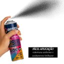 Ver imagem 6 de Tinta Spray 400ml Preto Brilhante Uso Geral em Aço Ferro Gesso Cerâmica Couro | Universo | Kit 10 Un