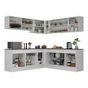 Ver imagem 6 de Cozinha Completa Canto Veneza Mp2096 Multimóveis Branco/preto + Brinde Jogo de Panelas Tramontina