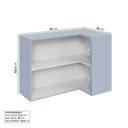 Ver imagem 4 de Armário Aéreo Canto Reto 2 Portas Marselha Cabecasa Madeiraoriginals