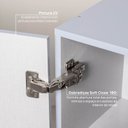 Ver imagem 7 de Armário Aéreo Planejado Canto Reto 2 Portas Marselha CabeCasa MadeiraOriginals Azul/Sereno