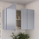 Ver imagem 2 de Armário Aéreo Canto Reto 2 Portas Marselha Cabecasa Madeiraoriginals