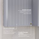 Ver imagem 6 de Armário Aéreo Planejado Canto Reto 2 Portas Marselha CabeCasa MadeiraOriginals Azul/Sereno