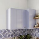Ver imagem 1 de Armário Aéreo Planejado Canto Reto 2 Portas Marselha CabeCasa MadeiraOriginals Azul/Sereno