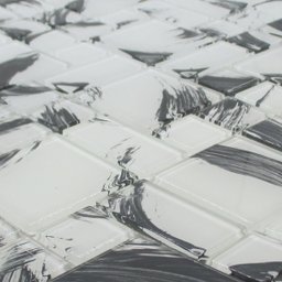 Pastilha de Vidro para Cozinha Cristal Monet Branco 30x30cm - 2