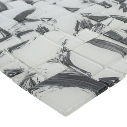 Pastilha de Vidro para Cozinha Cristal Monet Branco 30x30cm - 5