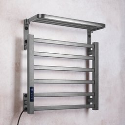 Toalheiro Elétrico Térmico Aquecido 45x 50 Cinza 220v - 9