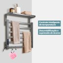 Ver imagem 3 de Toalheiro Elétrico Térmico Aquecido 45x 50 Cinza 220v