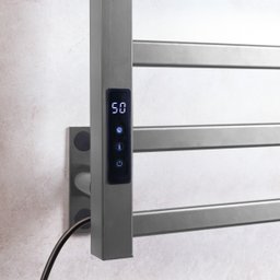 Toalheiro Elétrico Térmico Aquecido 45x 50 Cinza 220v - 6