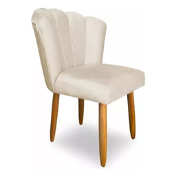 Cadeira Eames Sala Jantar Penteadeira Pétala Suede Bege - Incasa Decor - 3