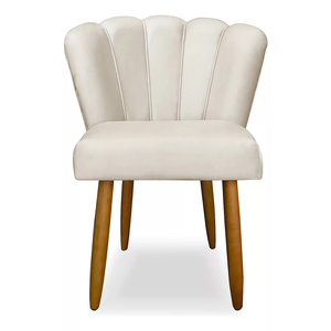 Cadeira Eames Sala Jantar Penteadeira Pétala Suede Bege - Incasa Decor