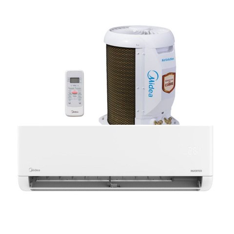 Ar Condicionado Split Midea Inverter Lite 12000 Btu R32 Frio 42EBVCB12M5 Branco 220V