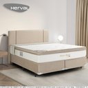 Ver imagem 1 de Cama Box com Cabeceira Herval Queen Pallace Bambu, 71x158x198 cm, Molas Ensacadas