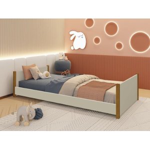Cama Evolutiva 2 em 1 Ravi Branco/madeira Reller