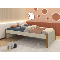 Cama Evolutiva 2 em 1 Ravi Branco/madeira Reller - 2