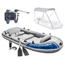 Ver imagem 1 de Bote Inflável Intex Excursion 5 Remos Bomba Capota Suporte Motor