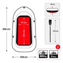 Ver imagem 5 de Bote Inflável Intex Excursion 5 Remos Bomba Capota Suporte Motor