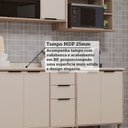 Ver imagem 6 de Cozinha Modulada Compacta 5 Peças com Tampo Aspen Luciane Móveis
