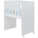 Ver imagem 1 de Mini Berço Moises com Colchao e Rodizios Bbi54 Branco Dtall