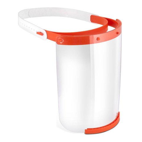 Máscara Facial Roma Viseira Transparente Ajustável 24x24cm