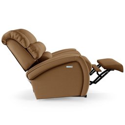 Poltrona do Papai Reclinável Napoli Elétrica Botão Led Massagem Pu Fh1 Caramelo - 2