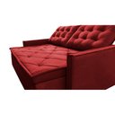 Ver imagem 4 de Sofá Sem Caixa Retrátil e Reclinável 1,85m Cama inBox Studio Suede Velusoft Vermelho