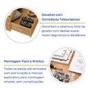 Ver mais imagens de Cama de Casal 4 Gavetas MDF Aurora Yescasa