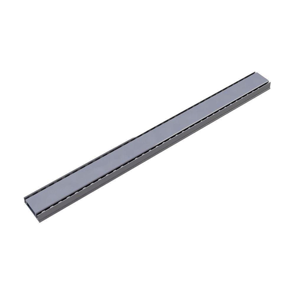 Kit 3 Grelha Linear Invisível Oculta Caixilho Cinza 100x8cm - 4
