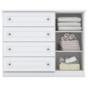 Ver imagem 5 de Berço Multifuncional Bkids Branco Freijó Eco Wood - Matic e Cômoda Infantil Americano Branco Hp