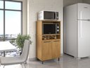 Ver imagem 2 de Balcão Freijo para Forno e Micro-ondas com 02 Portas Espaçoso Moderno Np
