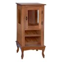 Ver imagem 2 de Adega Rústica 1 Porta com Espaço para até 8 Garrafas com Pés Luiz Xv - Imbuia Glazer