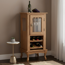 Ver imagem 1 de Adega Rústica 1 Porta com Espaço para até 8 Garrafas com Pés Luiz Xv - Imbuia Glazer